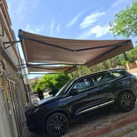 سایبان بازویی سقف متحرک در برقی سایبان برقی