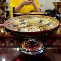 میوه خوری کریستال وارداتی، رانر سنتردیوارکوب برنز