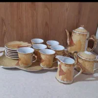 سرویس چای خوری برگ زرد اصل ژاپن معاوضه