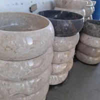 روشویی سنگی و کاسه وصفحه