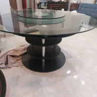 میز ناهارخوری ۸ نفره با صفحات ثابت و چرخان