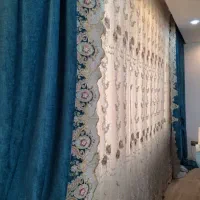 پرده حریر به همراه والون