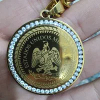 آویز (پلاک) گردنبند استیل طرح طلا (شماره دار) نو|بدلیجات|تهران, نازی‌آباد|دیوار