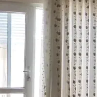 پرده حریر طرحدار