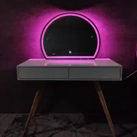 میز آرایش +آینه تاچ+صندلی|تخت و سرویس خواب|شیراز, گویم|دیوار