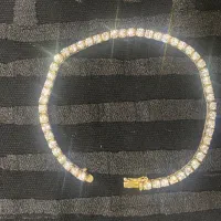 دستبندطلایی تنیسی نقره