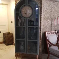 ویترین چوبی ساعت دار|بوفه، ویترین، کنسول|فردیس, شهرک وحدت|دیوار