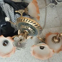 سه عدد لوستر شبیه هم جنس آلیاژ درحدنو|لوستر و چراغ آویز|اراک, |دیوار