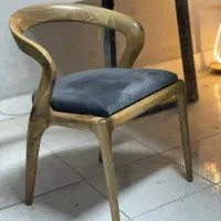 صندلی ناهارخوری روستیک تمام چوب گردو