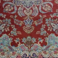 جفت قالی کارکرده کرمان 12متری رج40سالم خابدار|فرش|تبریز, |دیوار