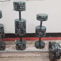 پکیج دمبل بتنی/دمبل/هالتر/صفحه هالتر