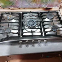 گاز رومیزی و سینک ظرفشویی کارکرده