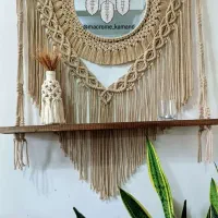 دیوار کوب مکرومه|صنایع دستی و سایر لوازم تزئینی|صومعهسرا, |دیوار