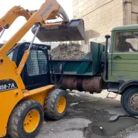 حمل نخاله با مینی لودر وخاور شن ماسه