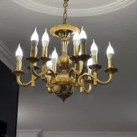 فروش و خرید لوسترهای برنزی و آب طلا|لوستر و چراغ آویز|تهران, جهاد|دیوار