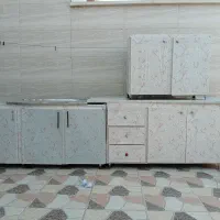 کابینت فلزی ۵مترپایین روی کابینت استیل  باظرفشویی|مصالح و تجهیزات ساختمان|دوگنبدان, |دیوار