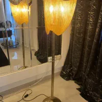 لوستر مدرن زنجیری طلایی|لوستر و چراغ آویز|مشهد, شهید بهشتی|دیوار