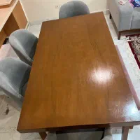 میز ناهارخوری ۶ نفره چوبی،سالم و شیک