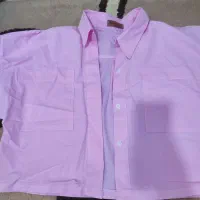 شومیز صورتی پاستیلی