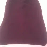 دامن بلند کرپ گاواردین بادمجونی تیره