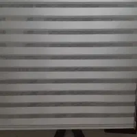 پرده زبرا سفید و نو