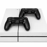 PS4 مدل CUH-1200A سفید، دو دسته و کپیخور