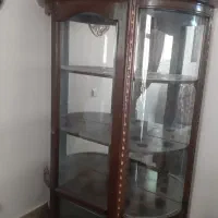 ویترین چوبی آینه دار