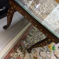 میز آنتیک هندی عاج و منبت|مبلمان خانگی و میز عسلی|تهران, صد دستگاه|دیوار