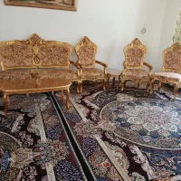 مبل سلطنتی 9نفره سالم وزیبا ویک تابلو|مبلمان خانگی و میز عسلی|تویسرکان, |دیوار