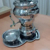 سماور گازی بهمراه جام وسینی
