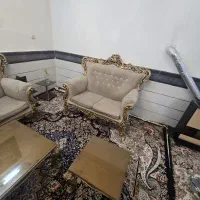مبلمان ۷ نفره با میز وسط و  دو عدد عسلی|مبلمان خانگی و میز عسلی|تاکستان, |دیوار