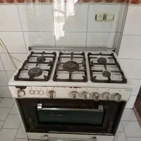 اجاق گاز 5 شعله فردار 2 جوجه گردان چدنی
