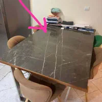 میز ناهار خوری ۶ نفره  سنگ طبیعی خارجی