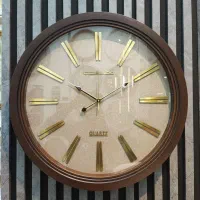 ساعت دیواری کروم قطر 60سانت عمده وتک
