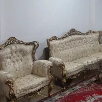 مبل ۹ نفره همرا جلو مبلی و عسلی