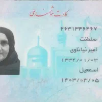 کارت ملی پیدا شده