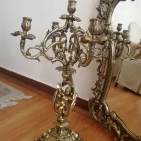 آیینه شمعدان برنز|صنایع دستی و سایر لوازم تزئینی|تهران, شهرک غرب|دیوار