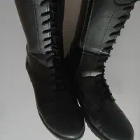 پوتین بلند جلو بند و کنار زیپ