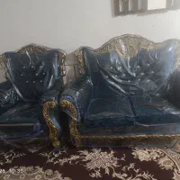 مبل هفت نفره +میز ناهارخوری 4نفره+ویترین|مبلمان خانگی و میز عسلی|اصفهان, دستگرده|دیوار