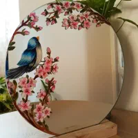 نقاشی روی آینه و پارچه