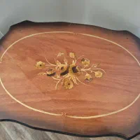 میز چوب و برنز
