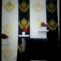 رنگ آمیزی ساختمان و اجرا طرح کاغذ دیواری بارنگ