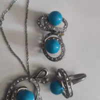 سری کامل نقره ترک و انگشتر تکی