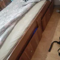 تخت یکنفره ام دی اف سفارشی|تخت و سرویس خواب|تهران, پرستار|دیوار