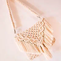 کیف رودوشی مکرومه