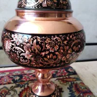 خدمات  حکاکی روی ظروف مسی  الماس تراش|صنایع دستی و سایر لوازم تزئینی|اصفهان, ارغوانیه|دیوار