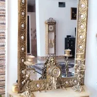 آینهکنسول،ساعتومیزTVبرنز