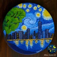 دیوارکوب سفالی و آموزش نقاشی روی سفال