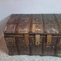 صندوق قدیمی کلکسیونی بیش از ۷۰ سال قدمت|کلکسیون اشیاء عتیقه|گرگان, |دیوار