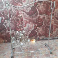 رگال استیل مدل آبشاری روکش کروم چرخ دار